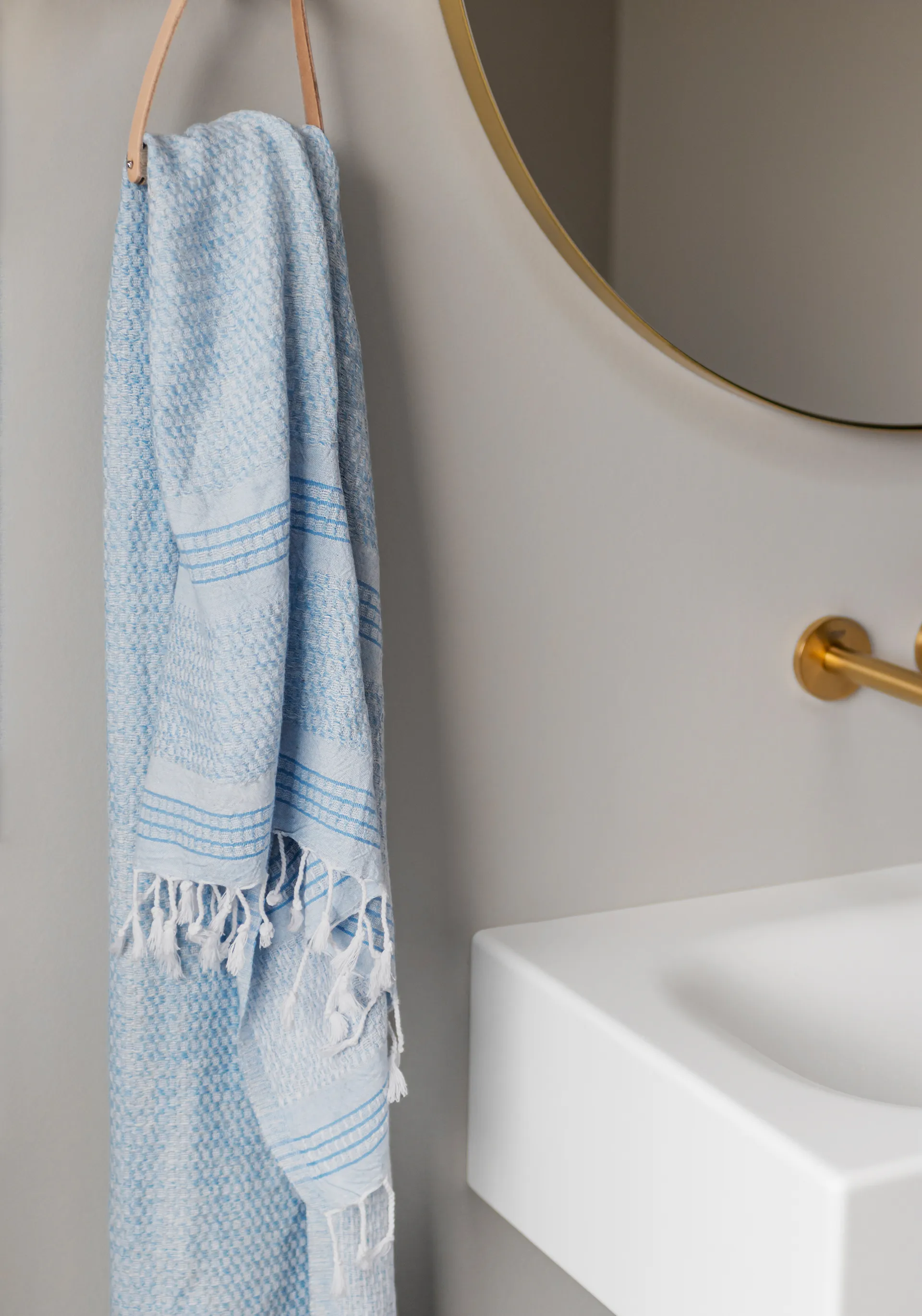 Serviette de bain Bodrum, Light blue Mette Ditmer