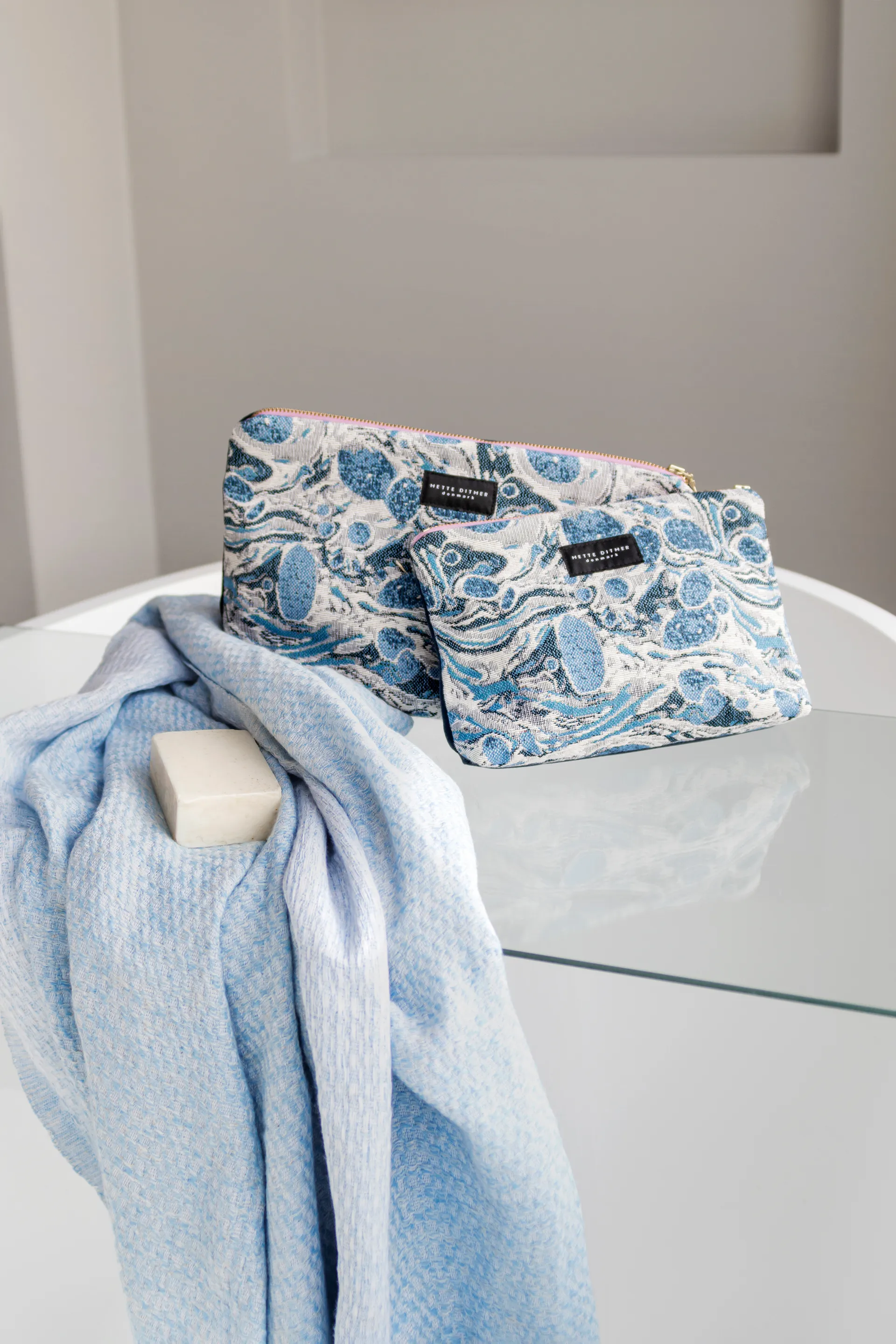 Serviette de bain Bodrum, Light blue Mette Ditmer