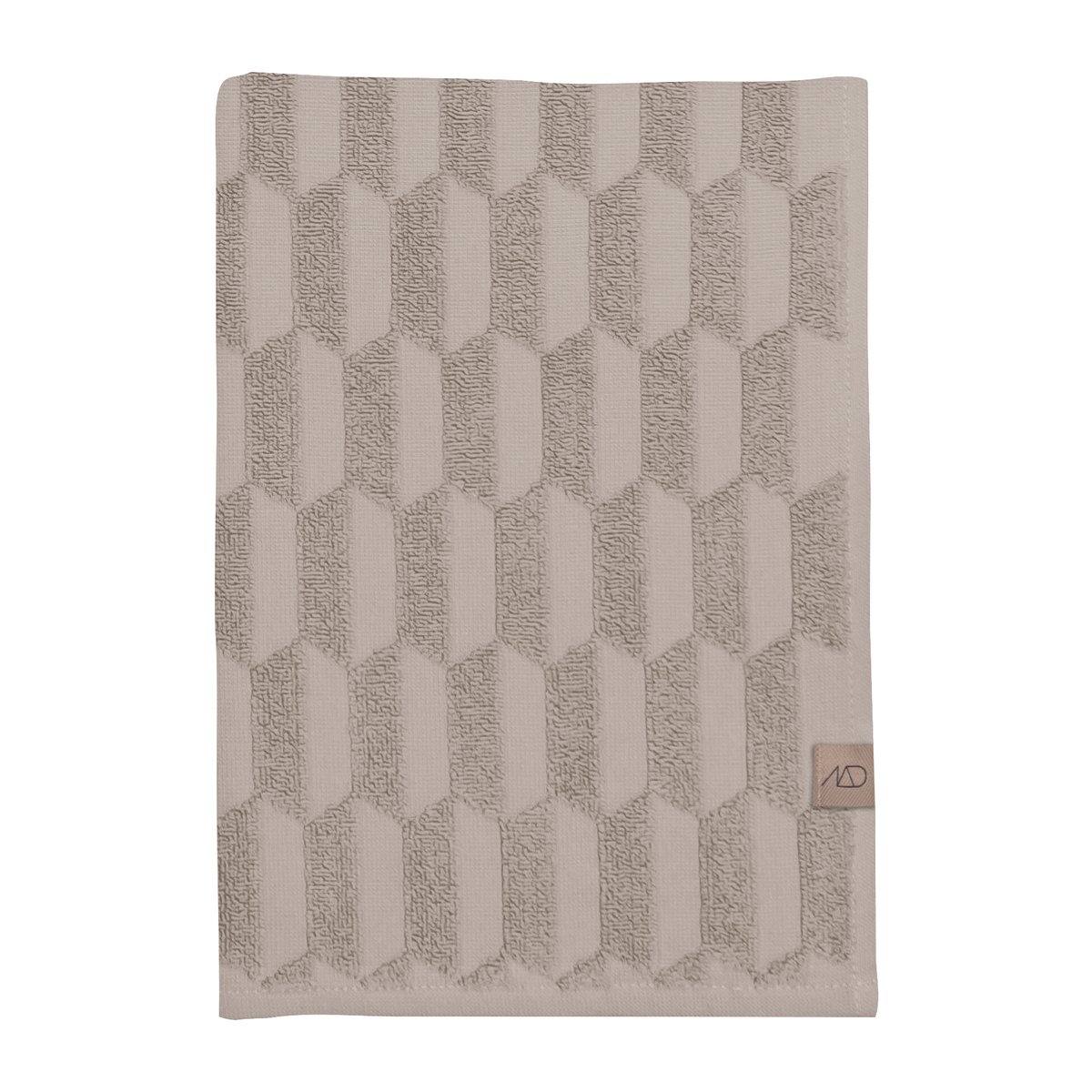 Mette Ditmer Serviette de bain Geo 70x133 cm Sable | Design Scandinave | Serviettes de bain | Beige