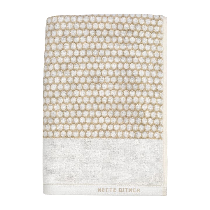 Serviette de bain Grid 70x140 cm - Sable-blanc cassé - Mette Ditmer