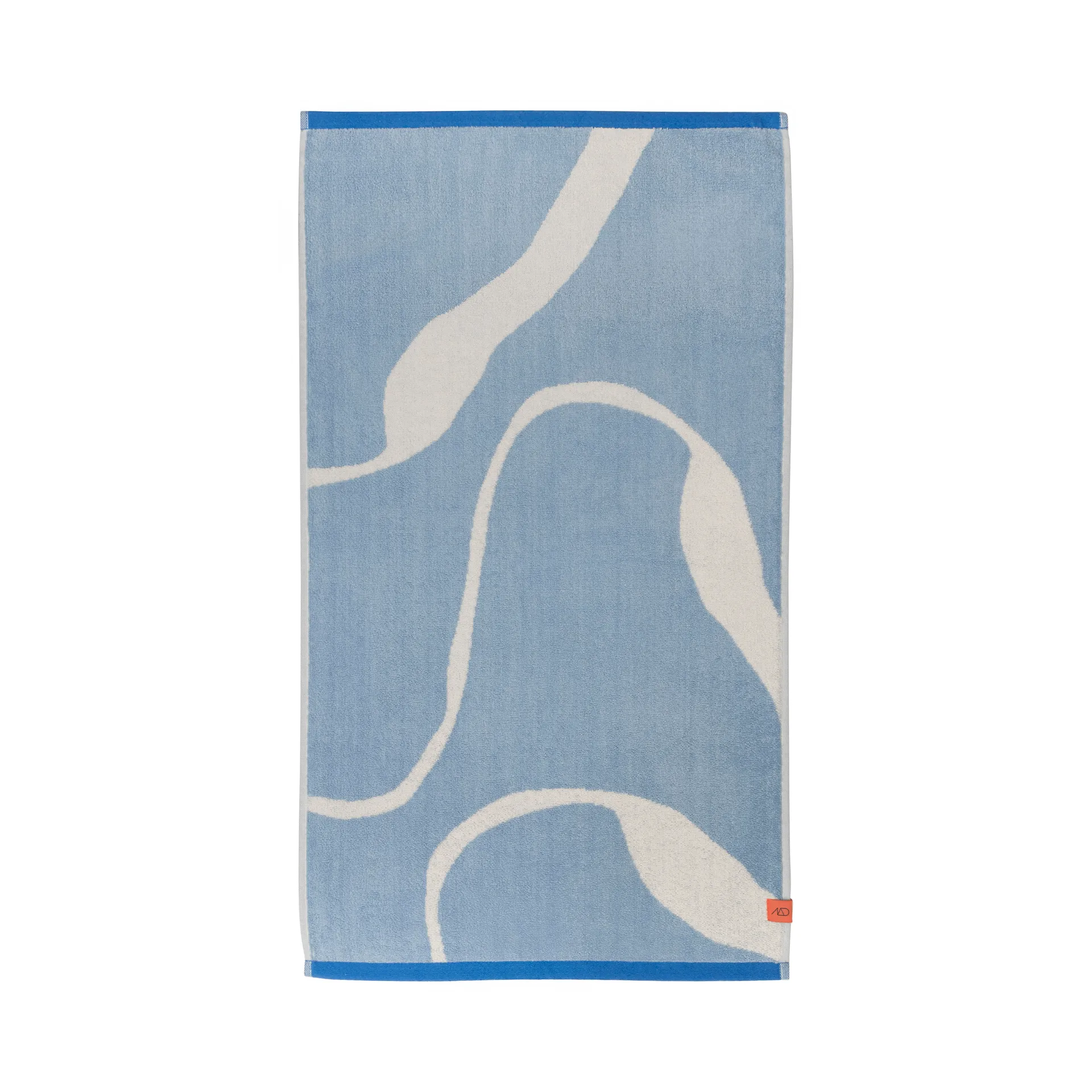 Serviette de bain Nova Arte 70x133 cm, Light blue-off-white Mette Ditmer