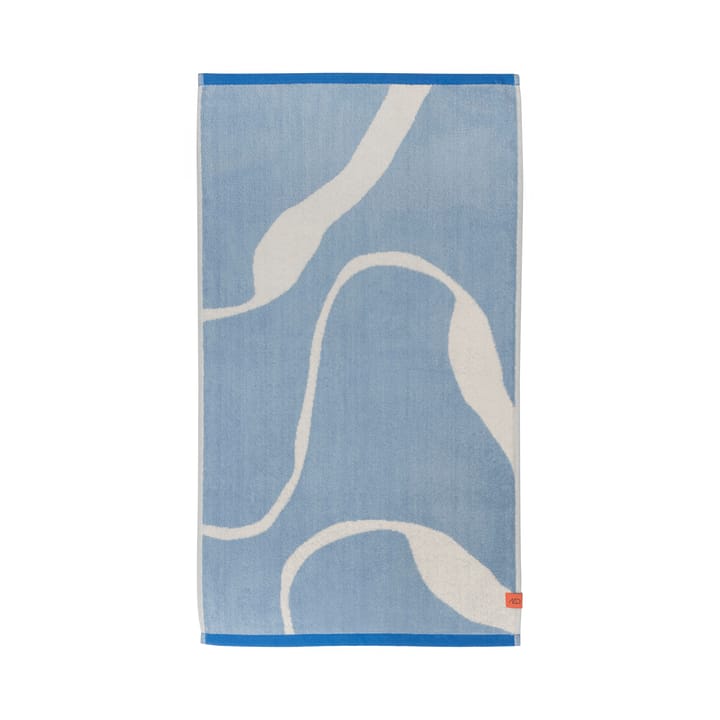 Serviette de bain Nova Arte 70x133 cm - Light blue-off-white - Mette Ditmer
