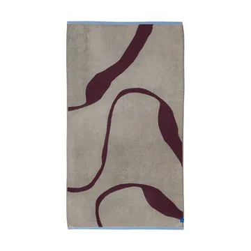 Serviette de bain Nova Arte 70x133 cm - Wine-sand - Mette Ditmer
