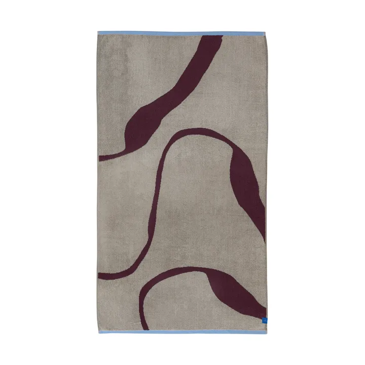 Serviette de bain Nova Arte 70x133 cm - Wine-sand - Mette Ditmer