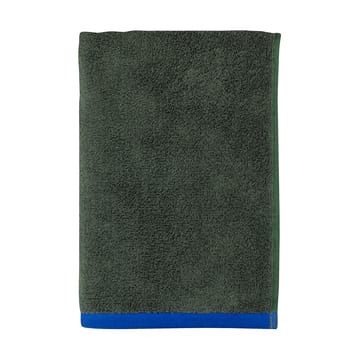 Serviette de bain Soft 70x133 cm - Dark olive-light blue - Mette Ditmer