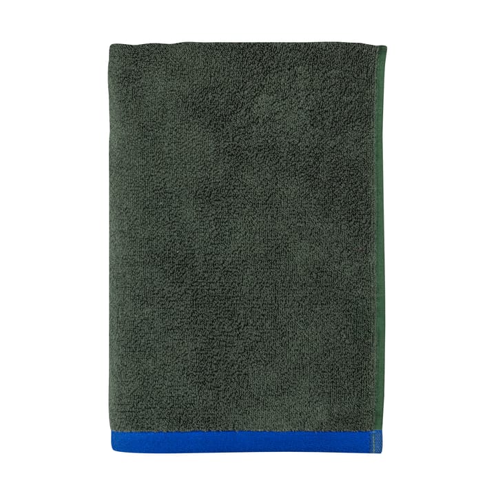 Serviette de bain Soft 70x133 cm, Dark olive-light blue Mette Ditmer
