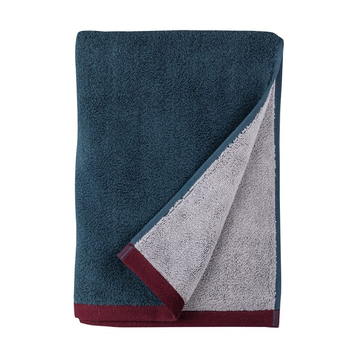 Serviette de bain Soft 70x133 cm - Midnight blue-light grey - Mette Ditmer
