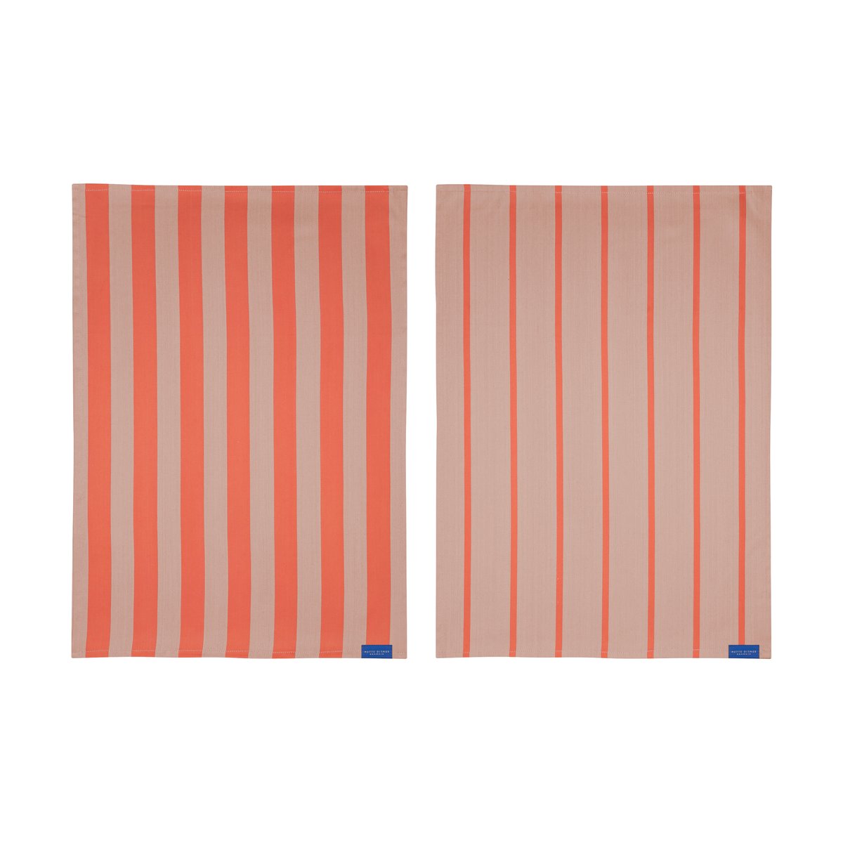 Mette Ditmer Serviette de cuisine Stripes 50x70 cm lot de 2 Latte