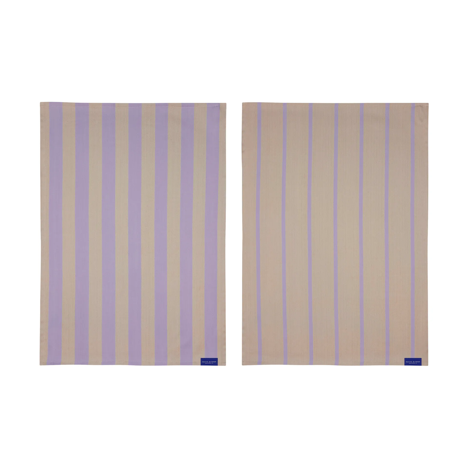 Serviette de cuisine Stripes 50x70 cm lot de 2, Sand Mette Ditmer