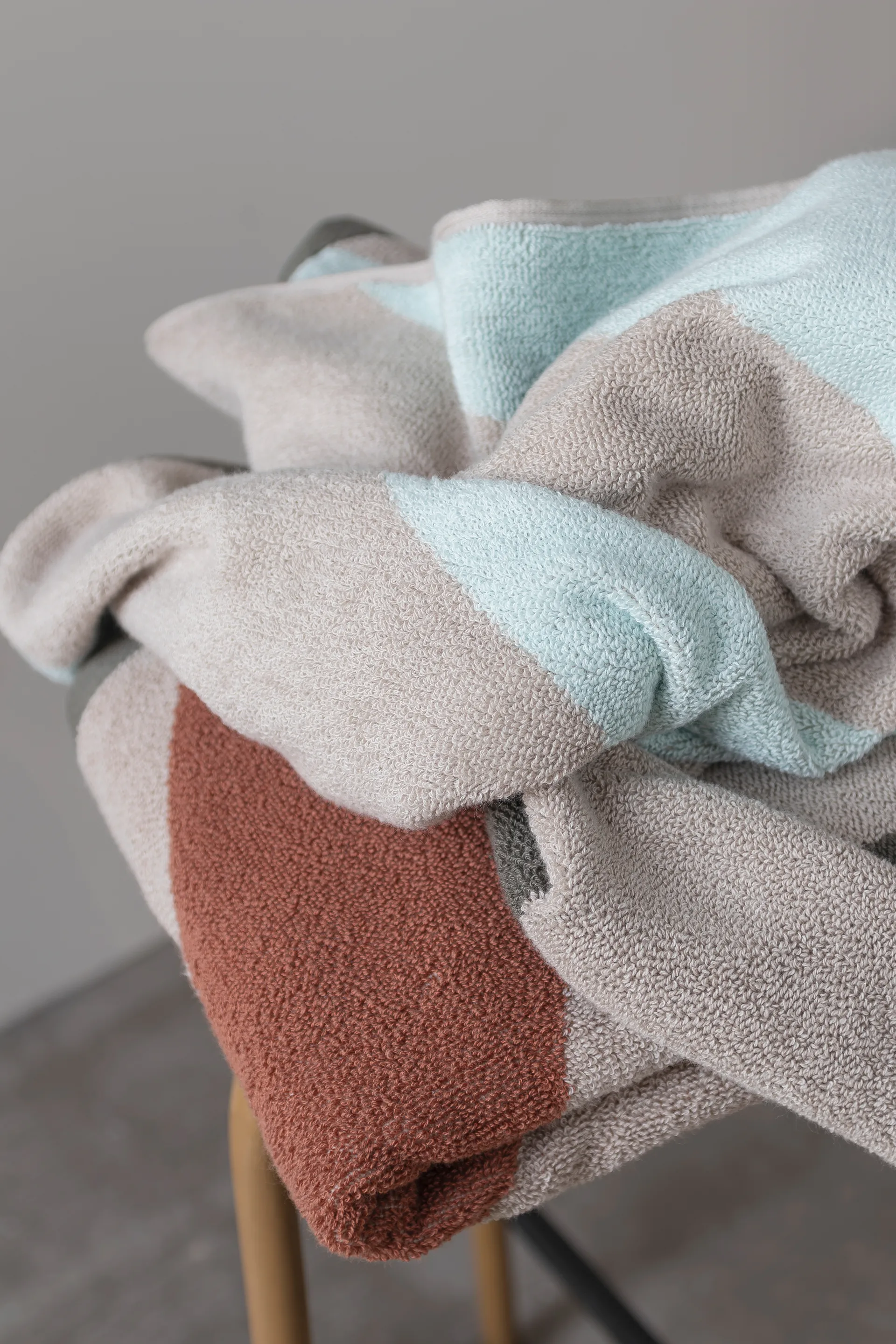 Serviette Diagonal, Mint, 50x90 cm Mette Ditmer