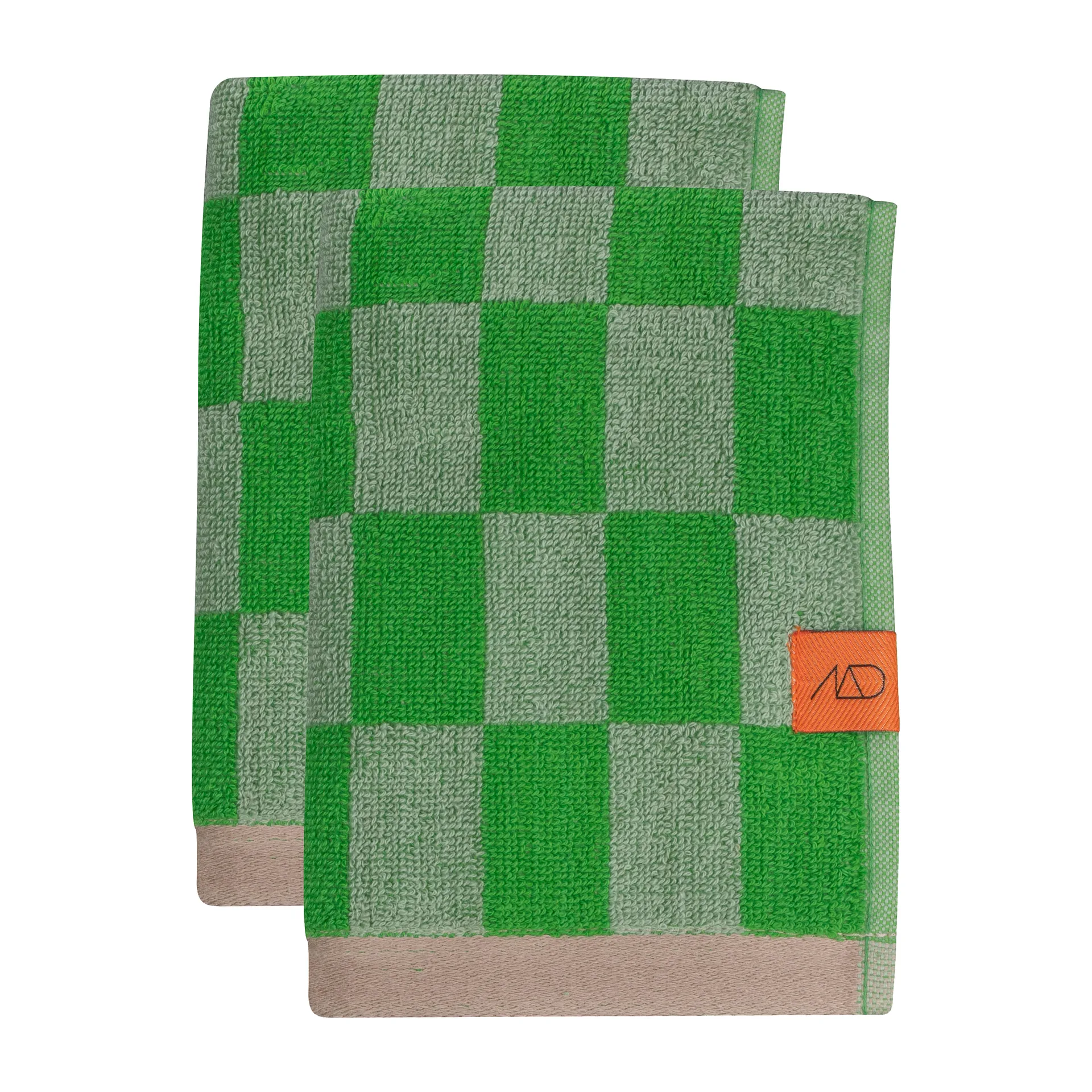 Serviette d'invité Retro 40x55 cm, lot de 2, Classic green Mette Ditmer