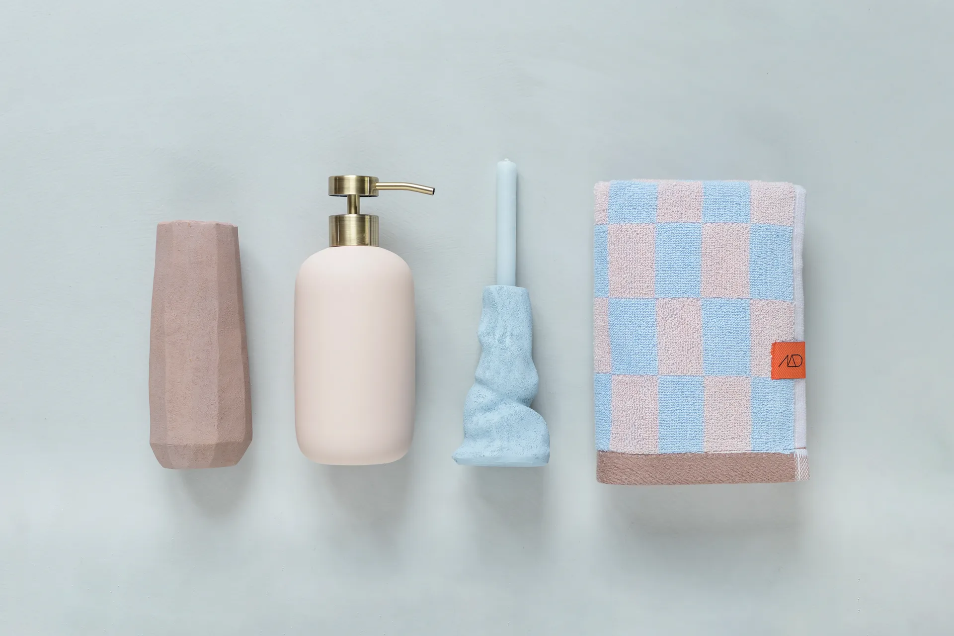 Serviette d'invité Retro 40x55 cm, lot de 2, Light blue Mette Ditmer