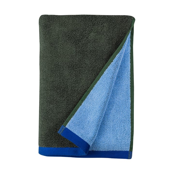 Serviette d’invité Soft 40x55 cm 2 pièces - Dark olive-light blue - Mette Ditmer