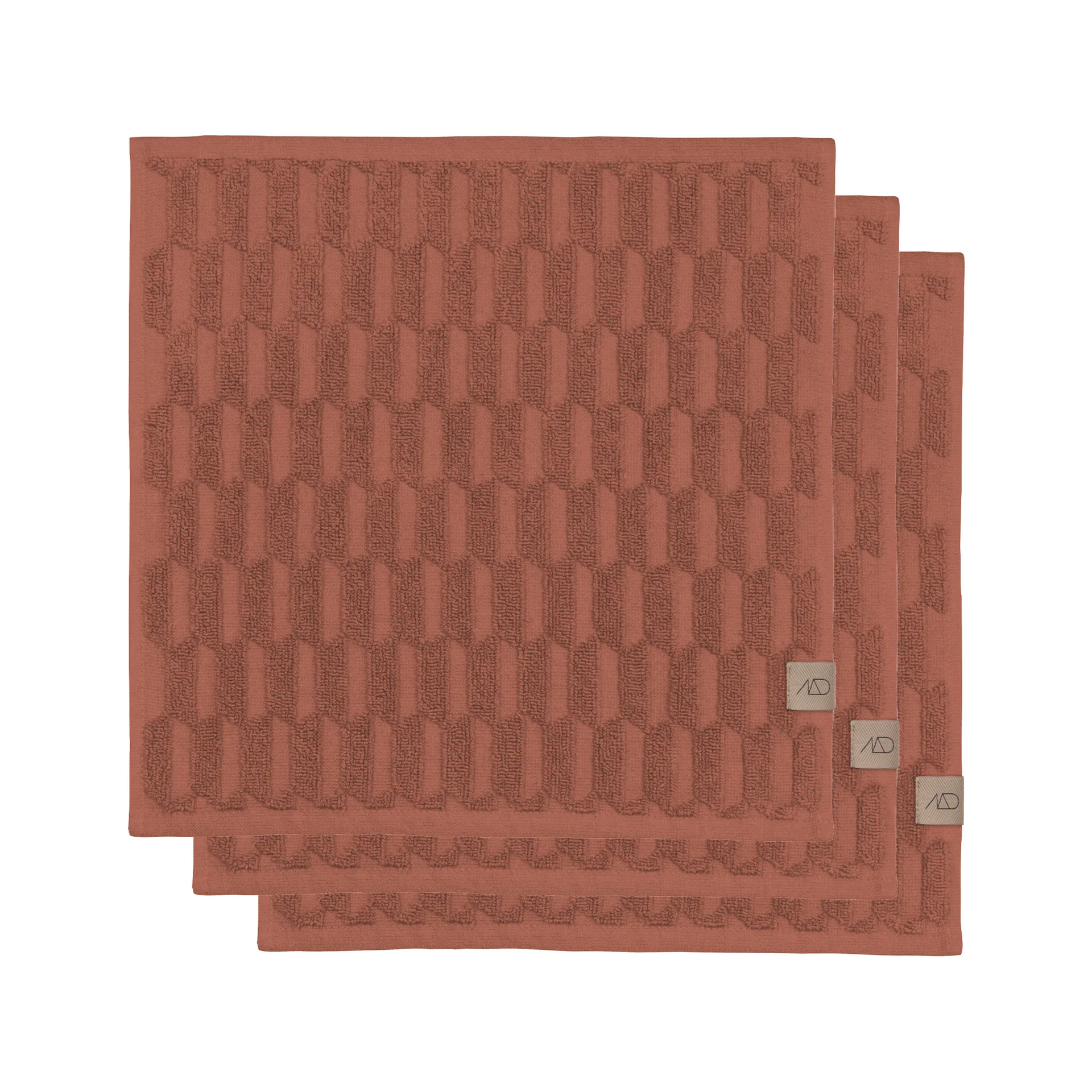 Serviette Geo 30x30 cm, lot de 3, Blush Mette Ditmer