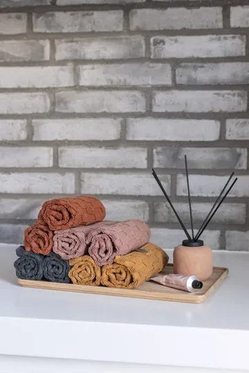 Serviette Geo 30x30 cm, lot de 3 - Blush - Mette Ditmer