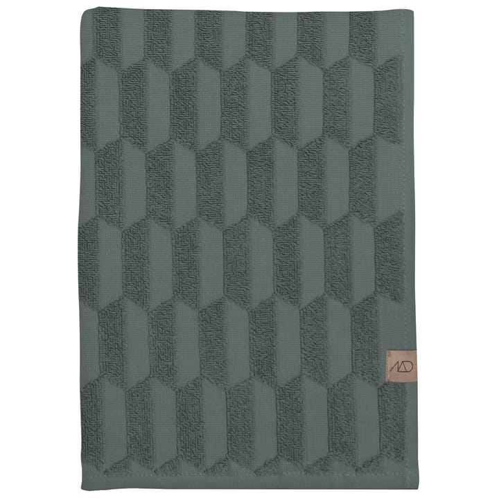 Serviette Geo 50x95 cm - Pine green - Mette Ditmer