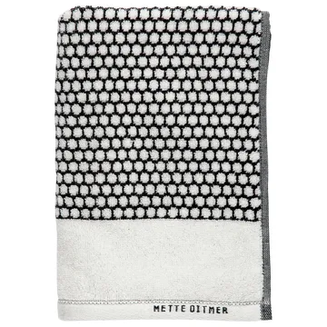 Serviette Grid - Noir-off white - Mette Ditmer