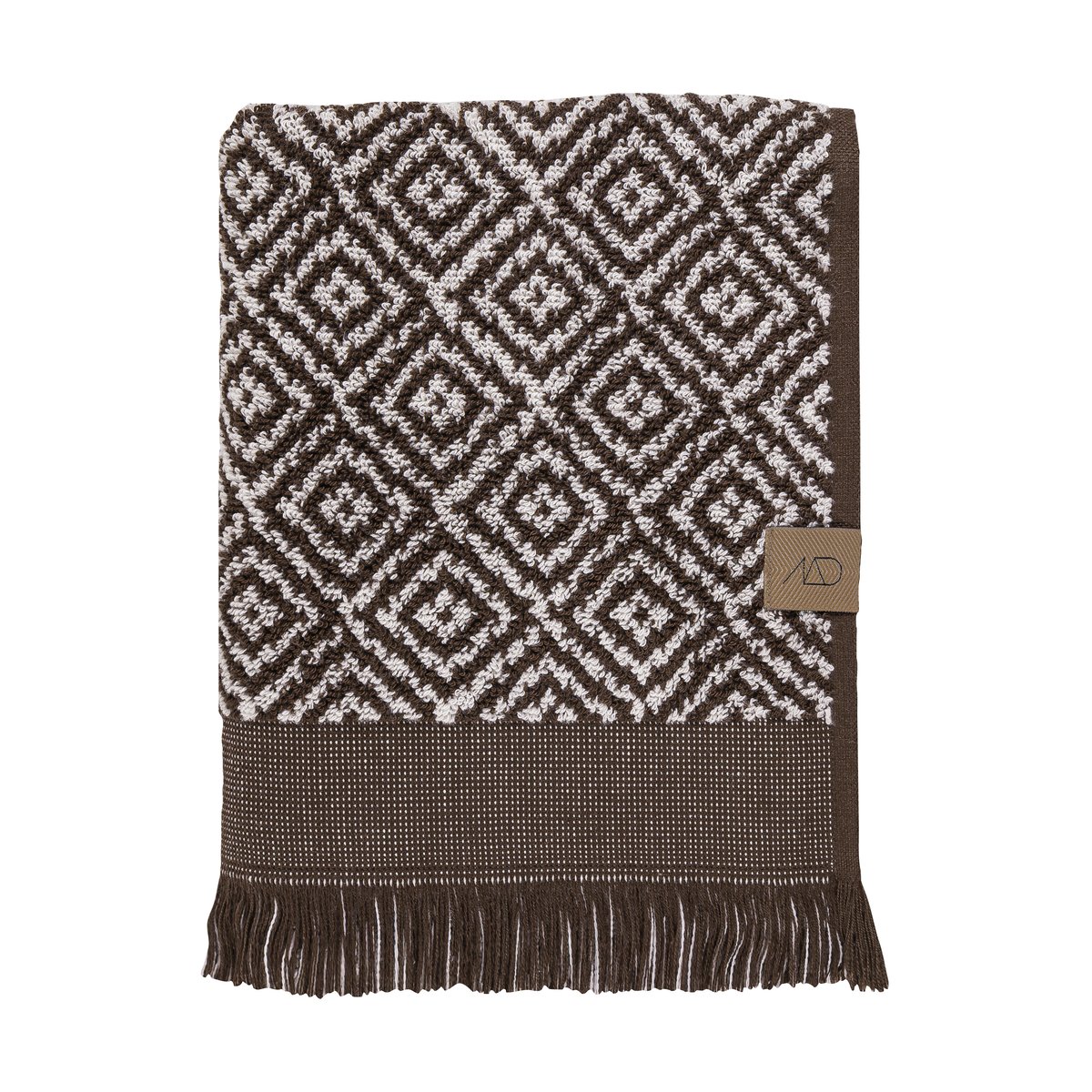 Mette Ditmer Serviette Morocco 70x135 cm Chocolat-blanc cassé