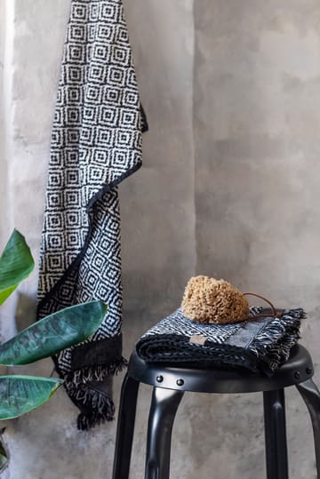 Serviette Morocco 70x140 cm - Black-white - Mette Ditmer