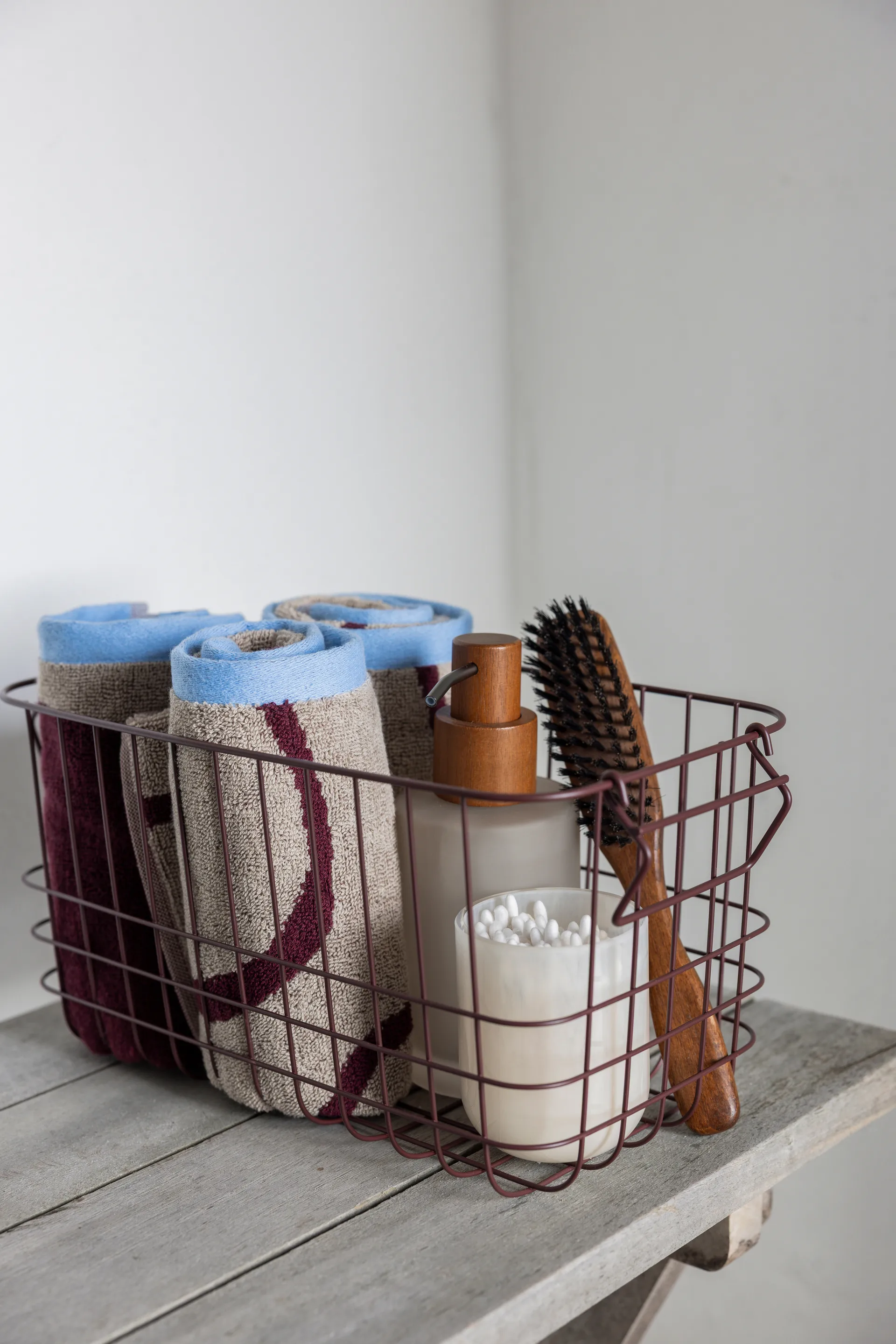 Serviette Nova Arte 40x55 cm, lot de 2, Wine-sand Mette Ditmer