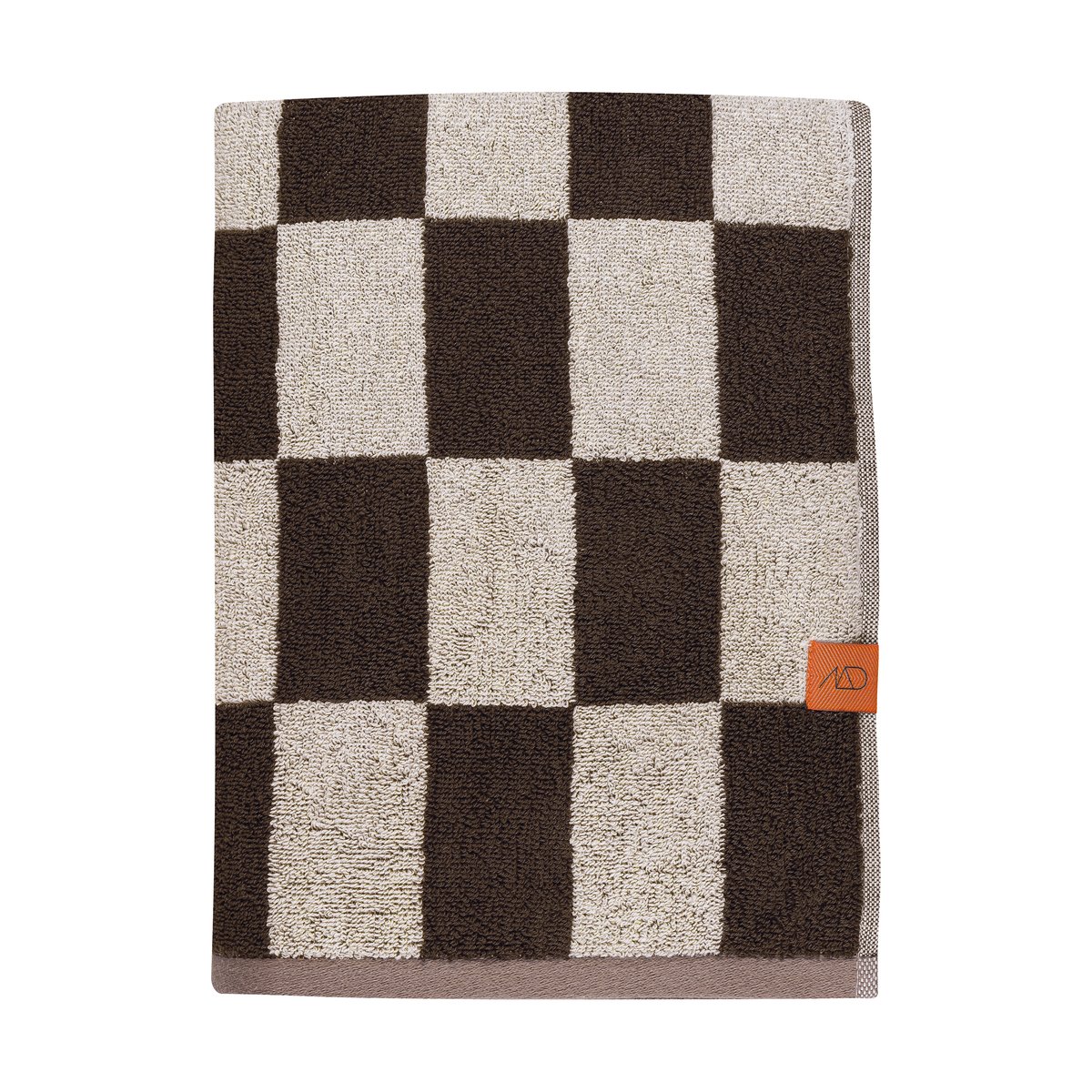 Mette Ditmer Serviette Retro 70x133 cm Chocolat | Design Scandinave | Serviettes de bain | Marron