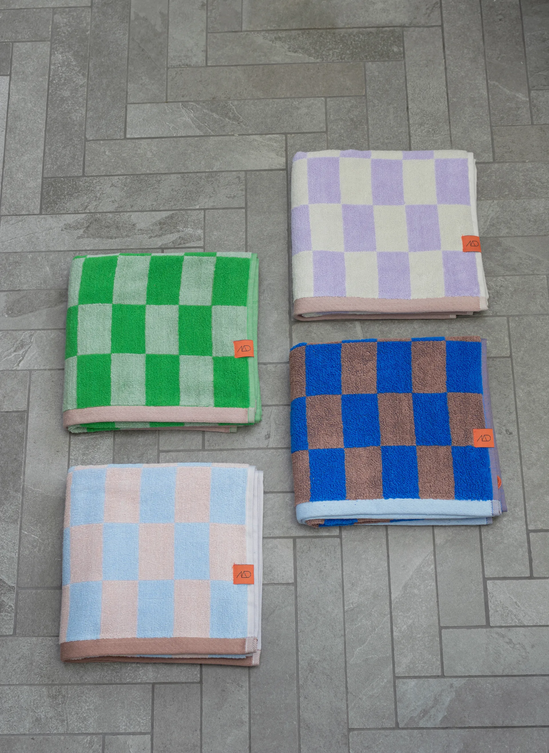 Serviette Retro, Cobalt, 70x133 cm Mette Ditmer