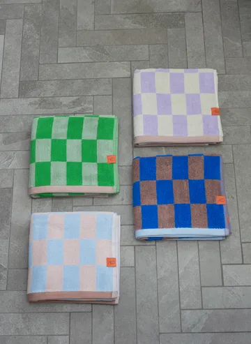 Serviette Retro - Cobalt, 70x133 cm - Mette Ditmer