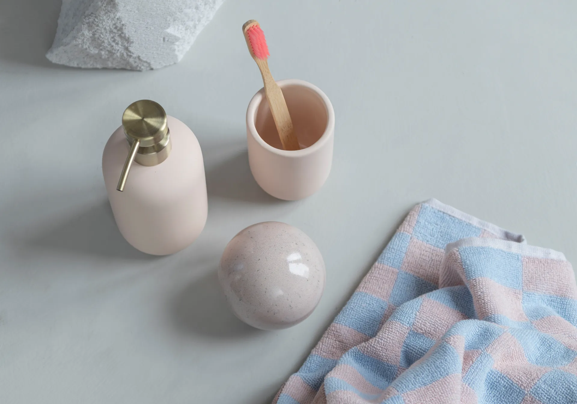 Serviette Retro, Light blue, 40x55 cm, lot de 2 Mette Ditmer