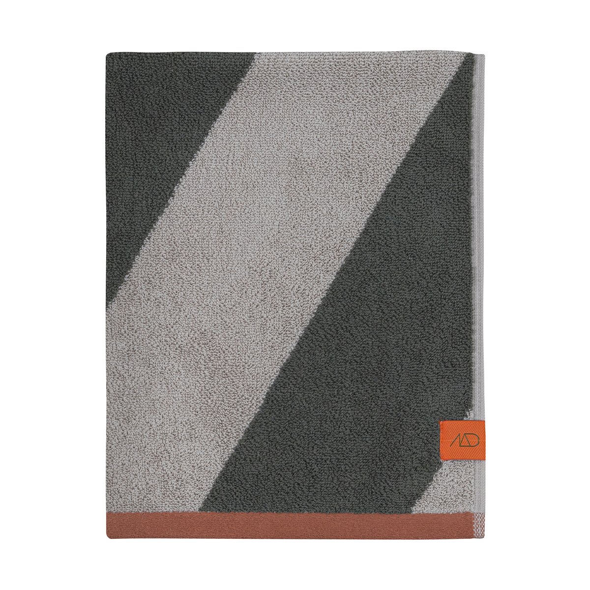 Mette Ditmer Serviettes invitées Diagonal 40x55 cm, Lot de 2 Dark olive