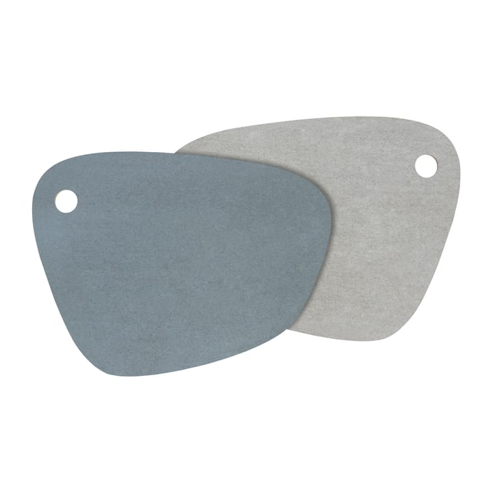 Set de table Twin réversible, Bleu ardoise-gris clair Mette Ditmer