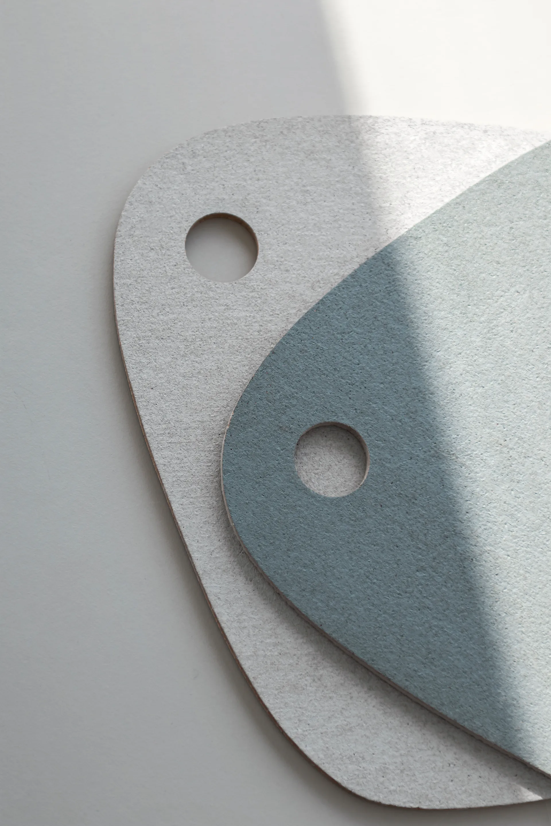 Set de table Twin réversible, Bleu ardoise-gris clair Mette Ditmer