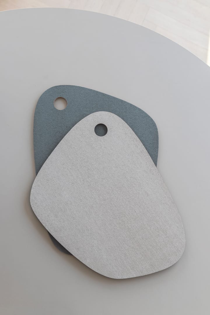 Set de table Twin réversible, Bleu ardoise-gris clair Mette Ditmer