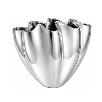 Shell vase - taille L, 30 cm, chrome - Mette Ditmer