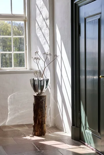 Shell vase - taille L, 30 cm, chrome - Mette Ditmer