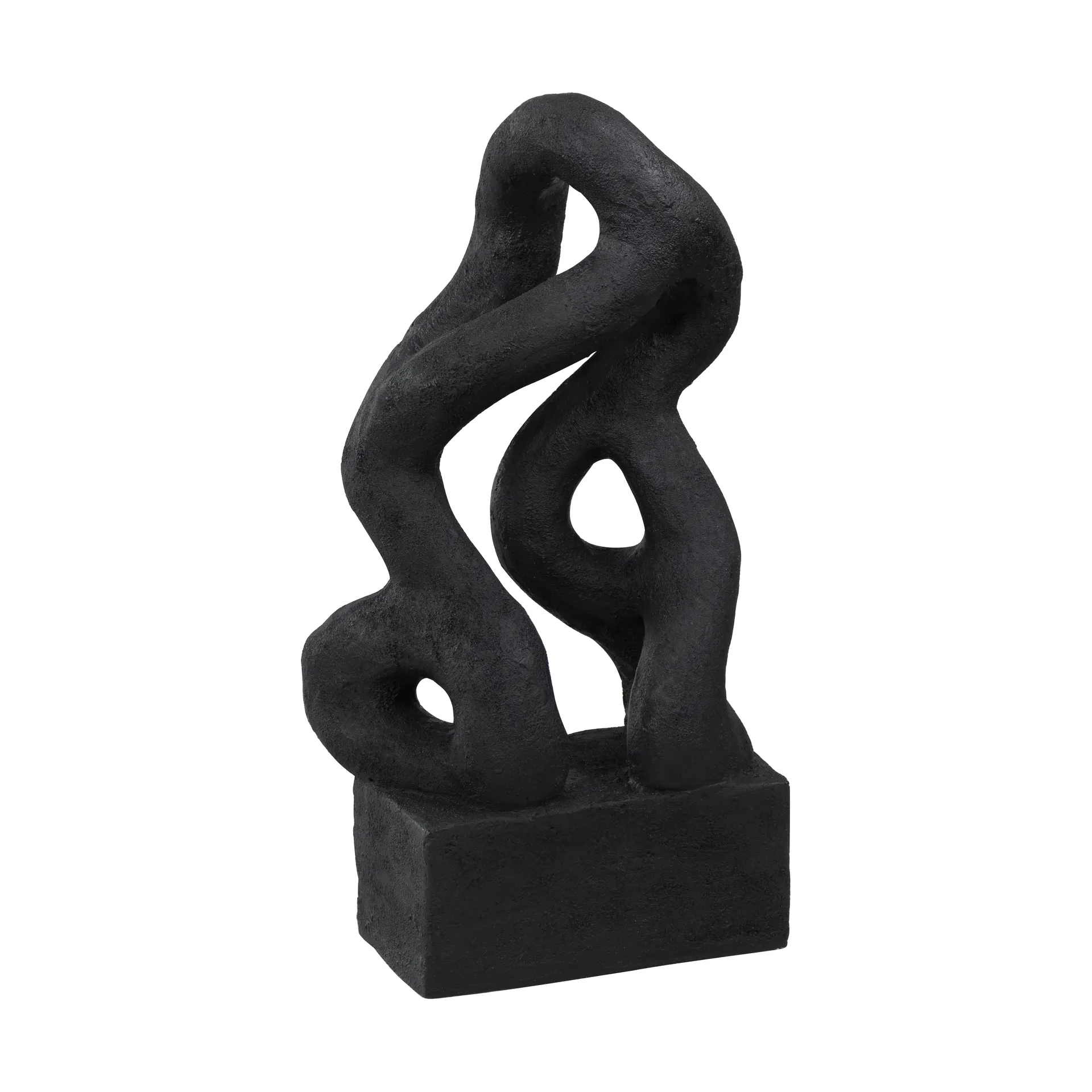 Symbiosis sculpture Art piece 29 cm, Noir Mette Ditmer