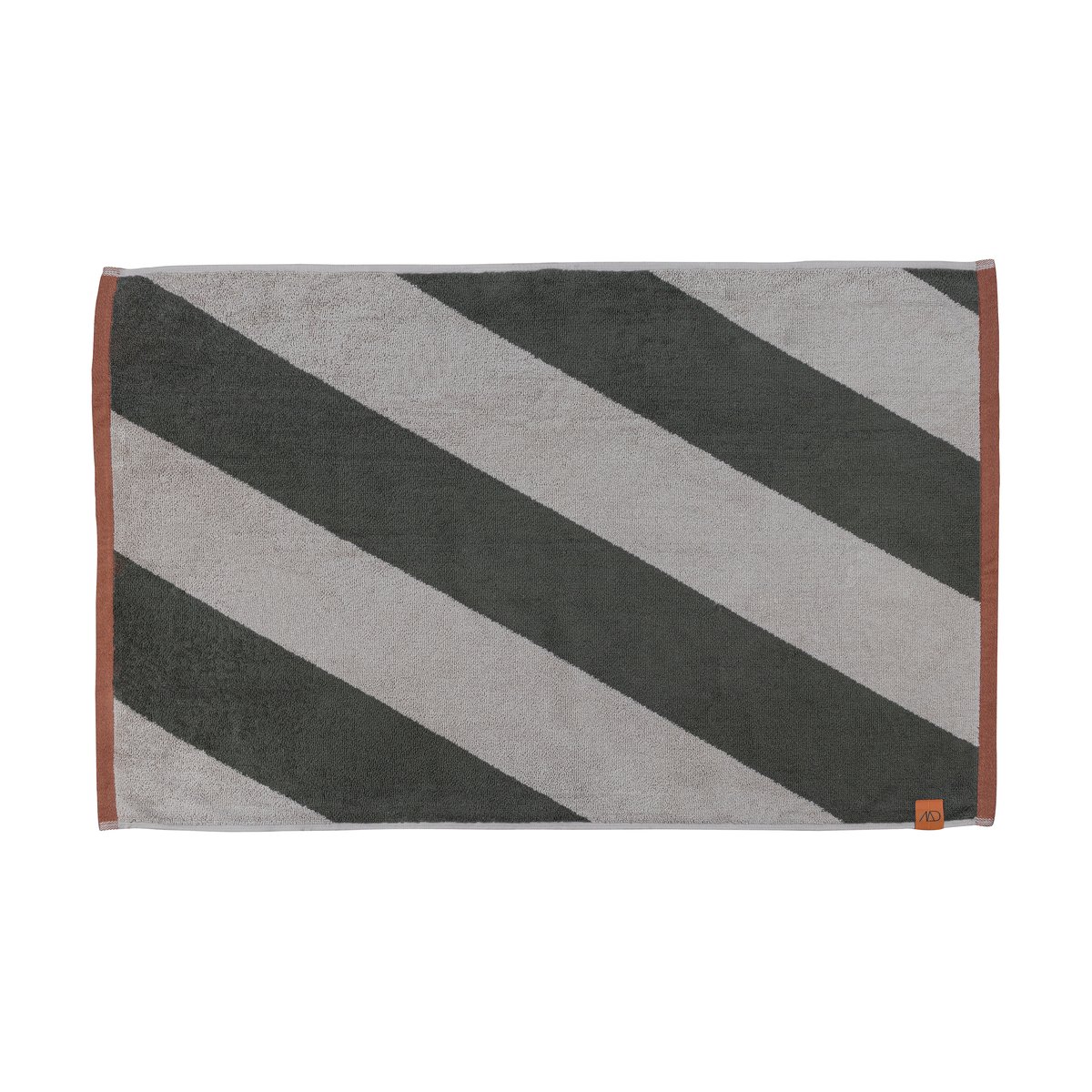 Mette Ditmer Tapis de bain Diagonal 50x80 cm Dark olive