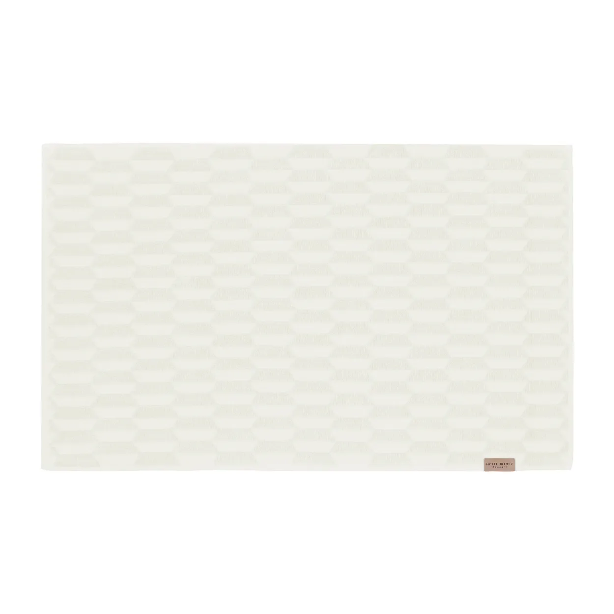 Mette Ditmer Tapis de bain Geo 50x80 cm Off white | Design Scandinave | Tapis de bain | Blanc