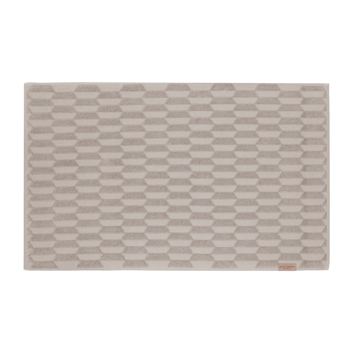 Mette Ditmer Tapis de bain Geo 50x80 cm Sable | Design Scandinave | Tapis de bain | Beige