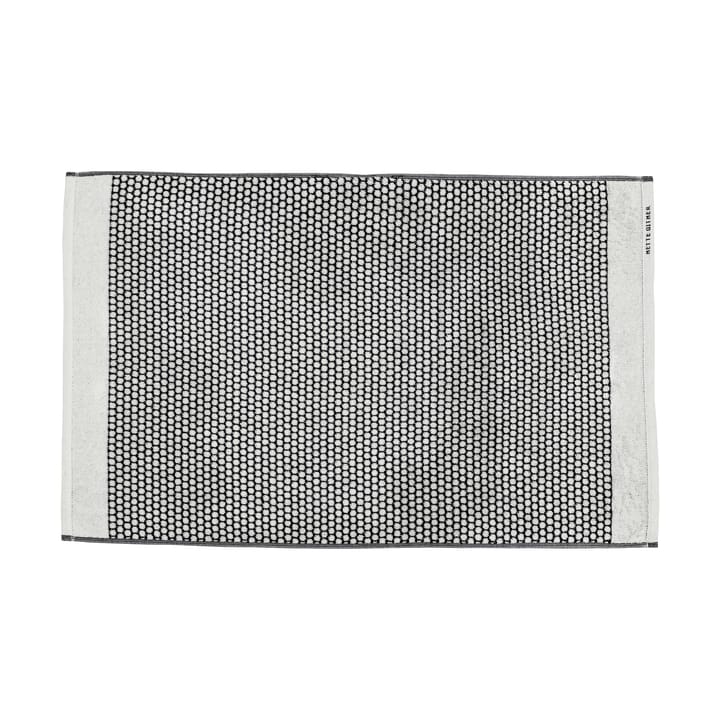 Tapis de bain Grid 50x80 cm - Noir-blanc cassé - Mette Ditmer