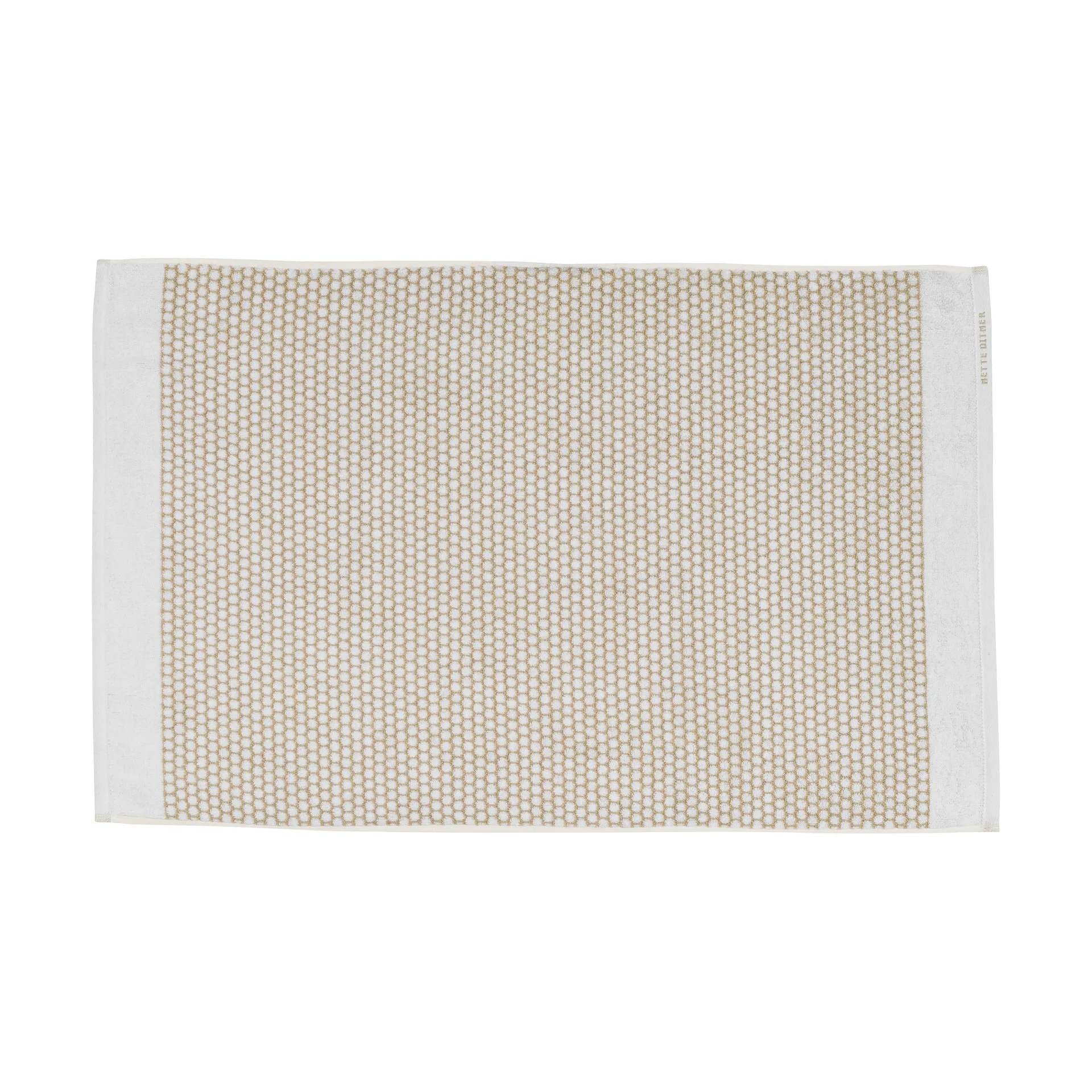 Tapis de bain Grid 50x80 cm, Sable-blanc cassé Mette Ditmer