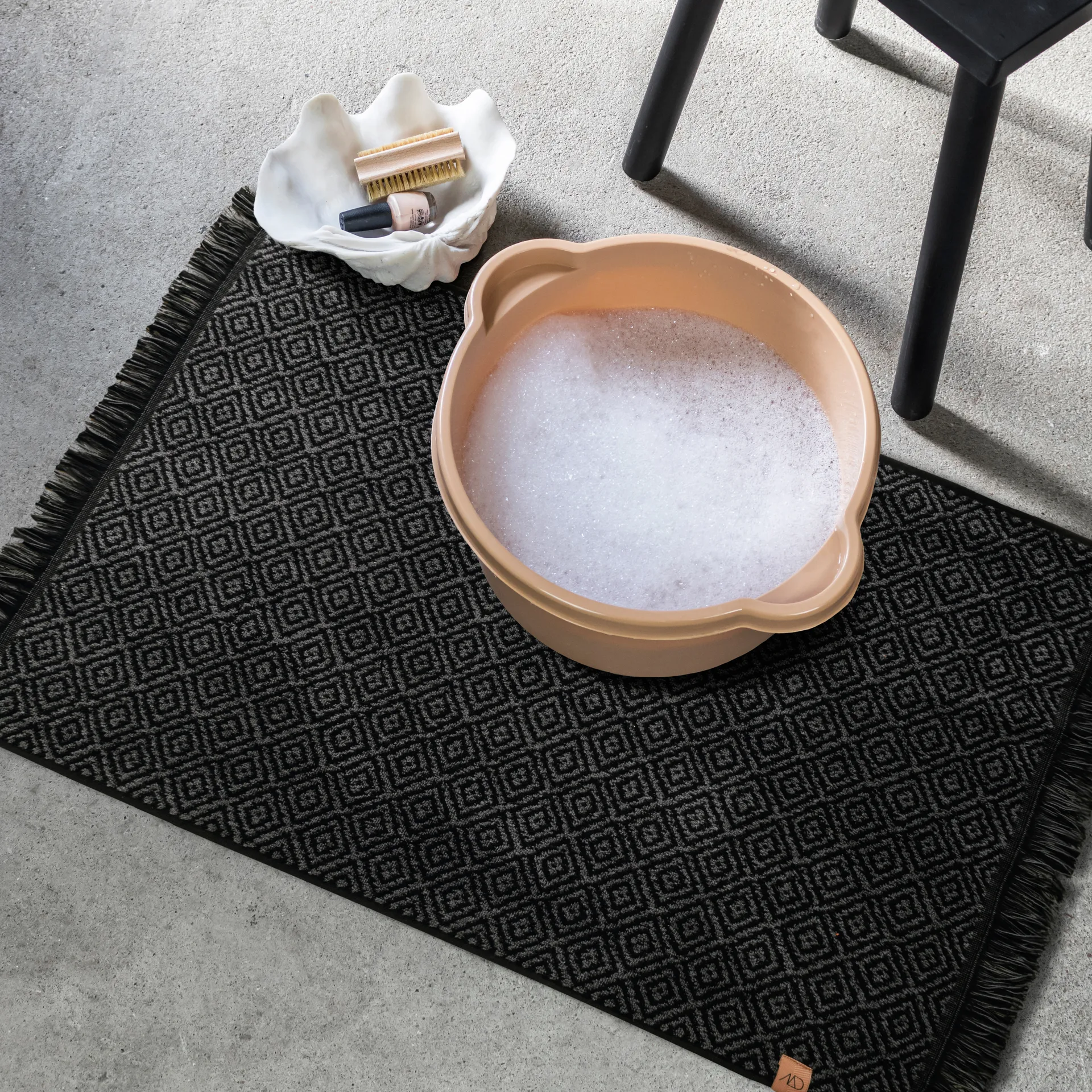 Tapis de salle de bain Morocco 50x80 cm, Black-grey
 Mette Ditmer