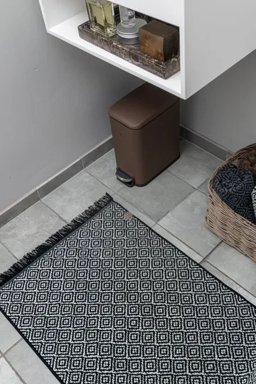 Tapis de salle de bain Morocco 50x80 cm - Black-white - Mette Ditmer