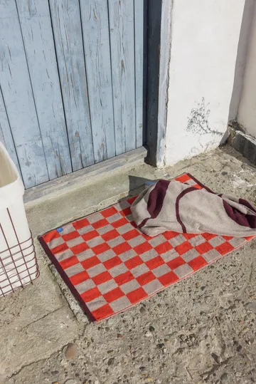 Tapis de salle de bain rétro 50x80 cm - Dark orange - Mette Ditmer