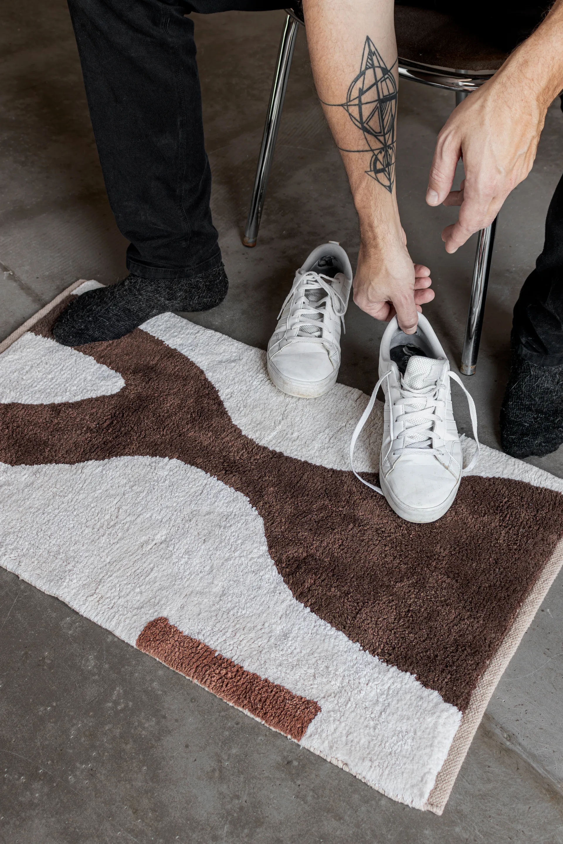 Tapis Figura, Brown, 50x80 cm Mette Ditmer