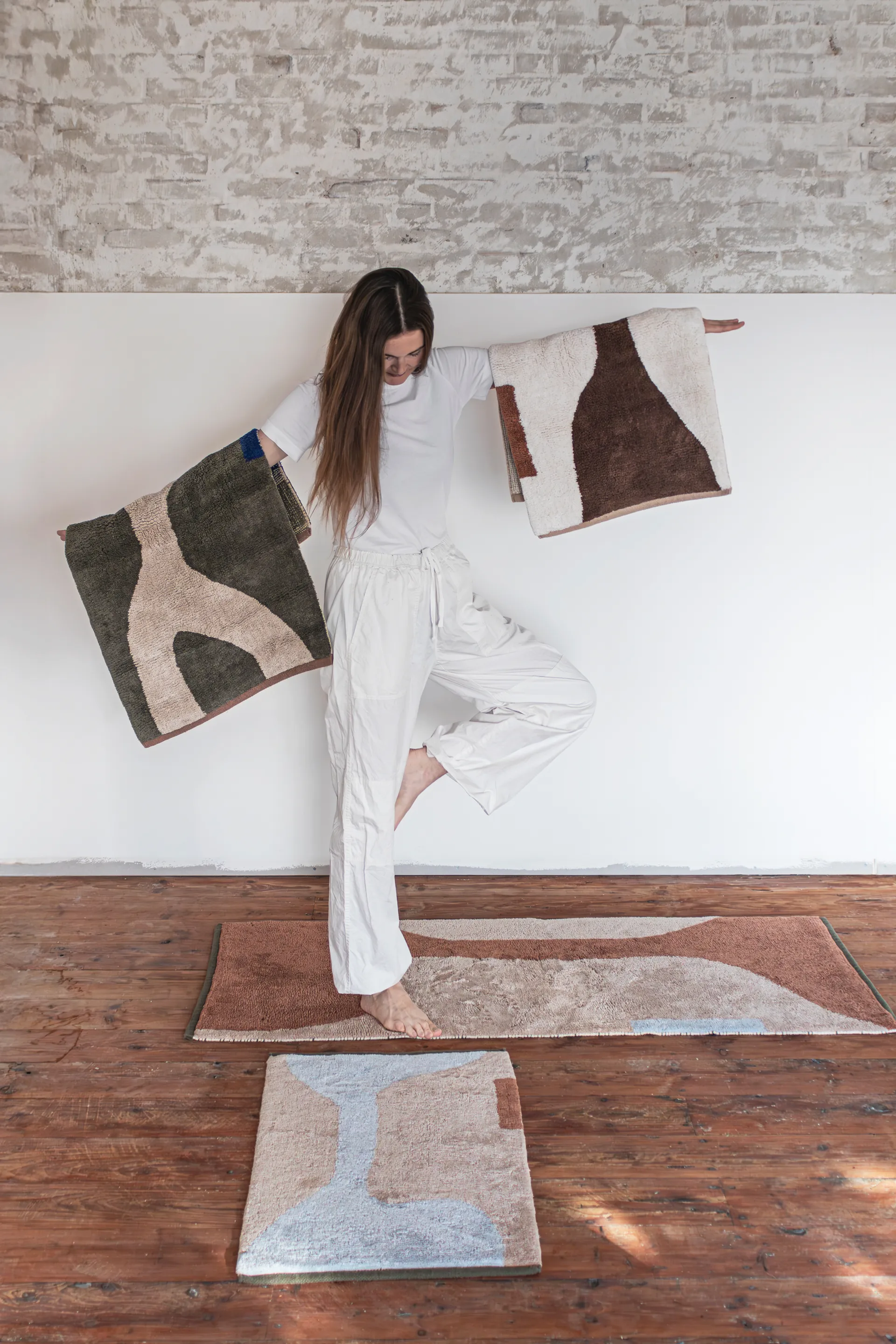 Tapis Figura, Brown, 50x80 cm Mette Ditmer