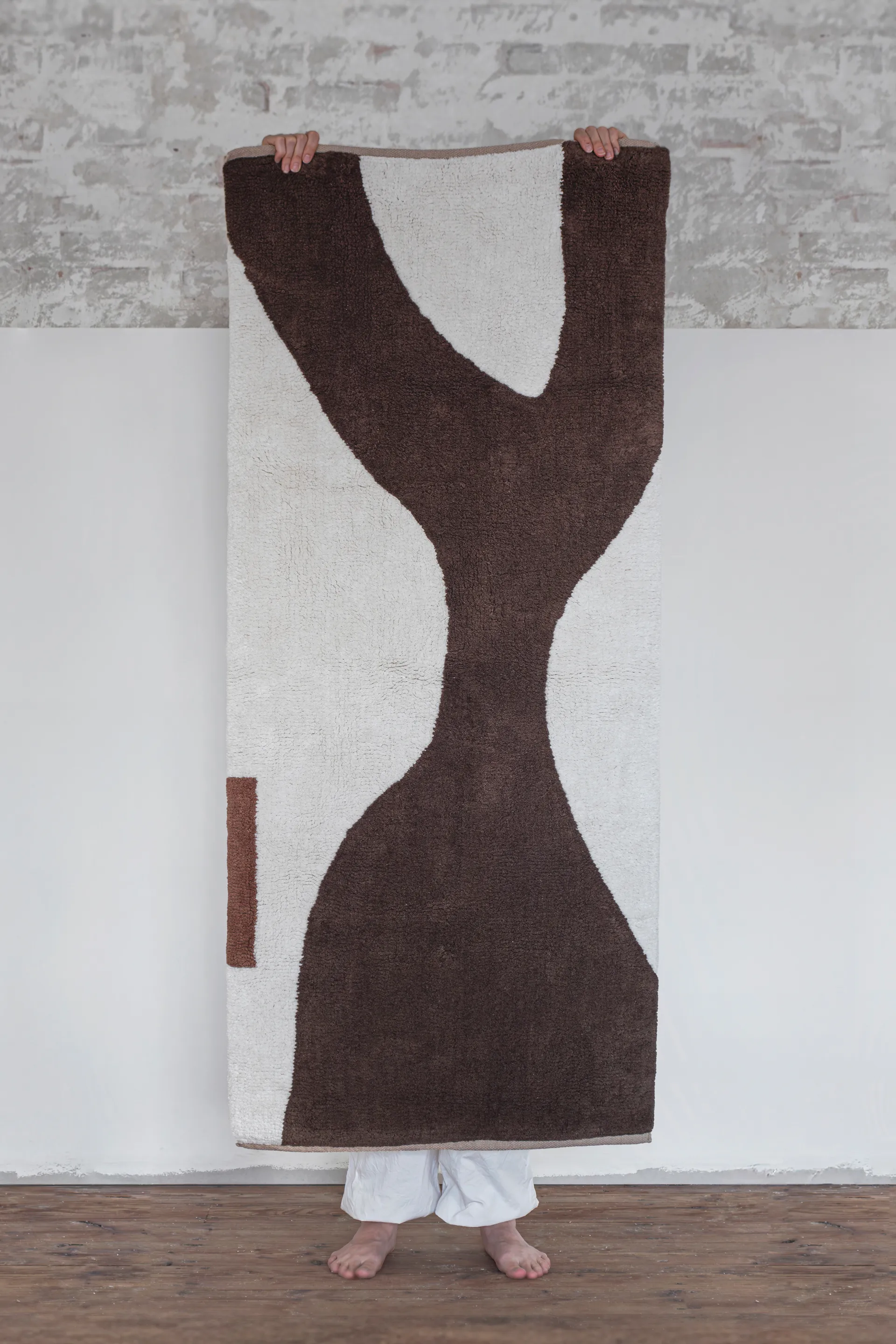 Tapis Figura, Brown, 70x150 cm Mette Ditmer