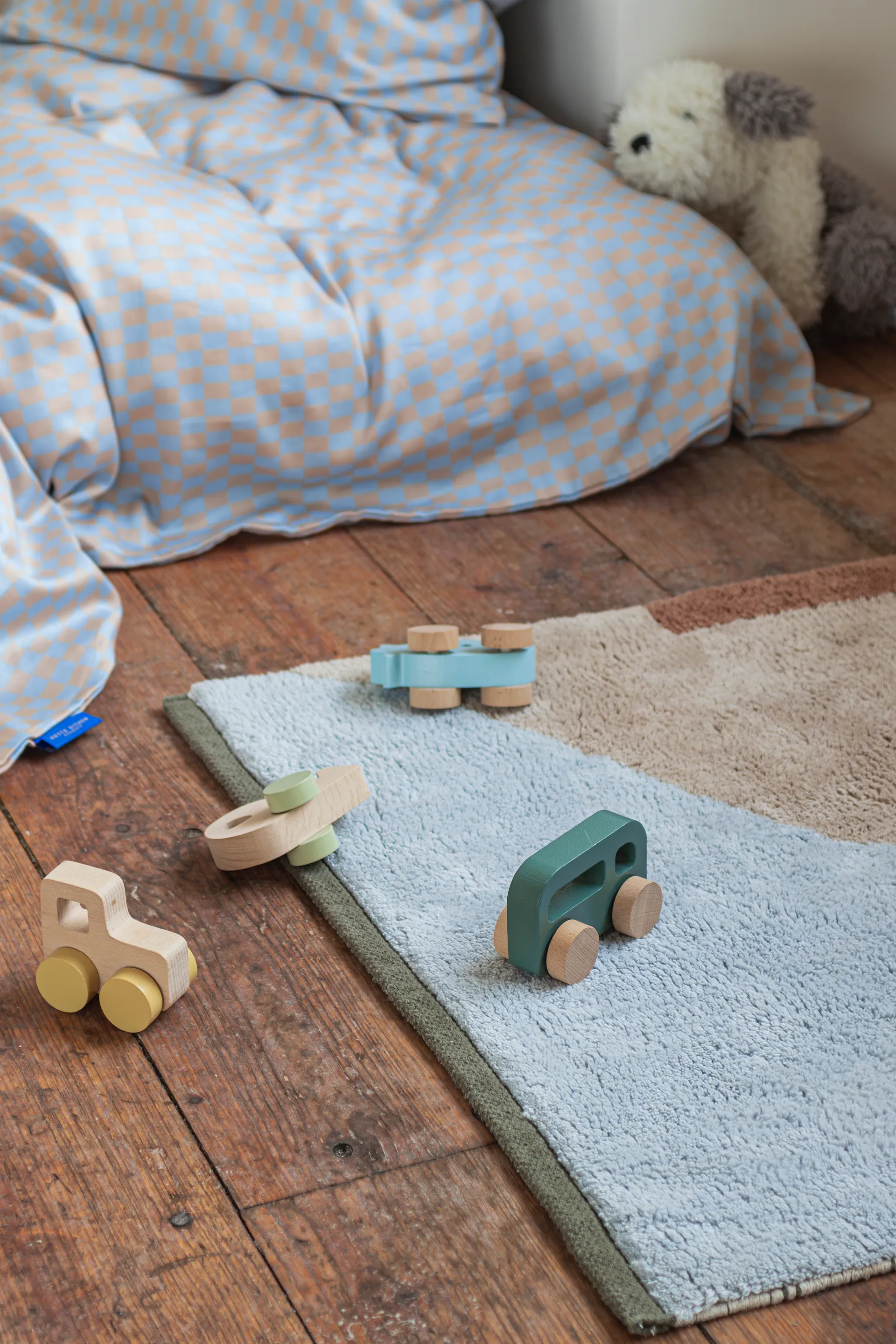 Tapis Figura, Light blue, 70x150 cm Mette Ditmer