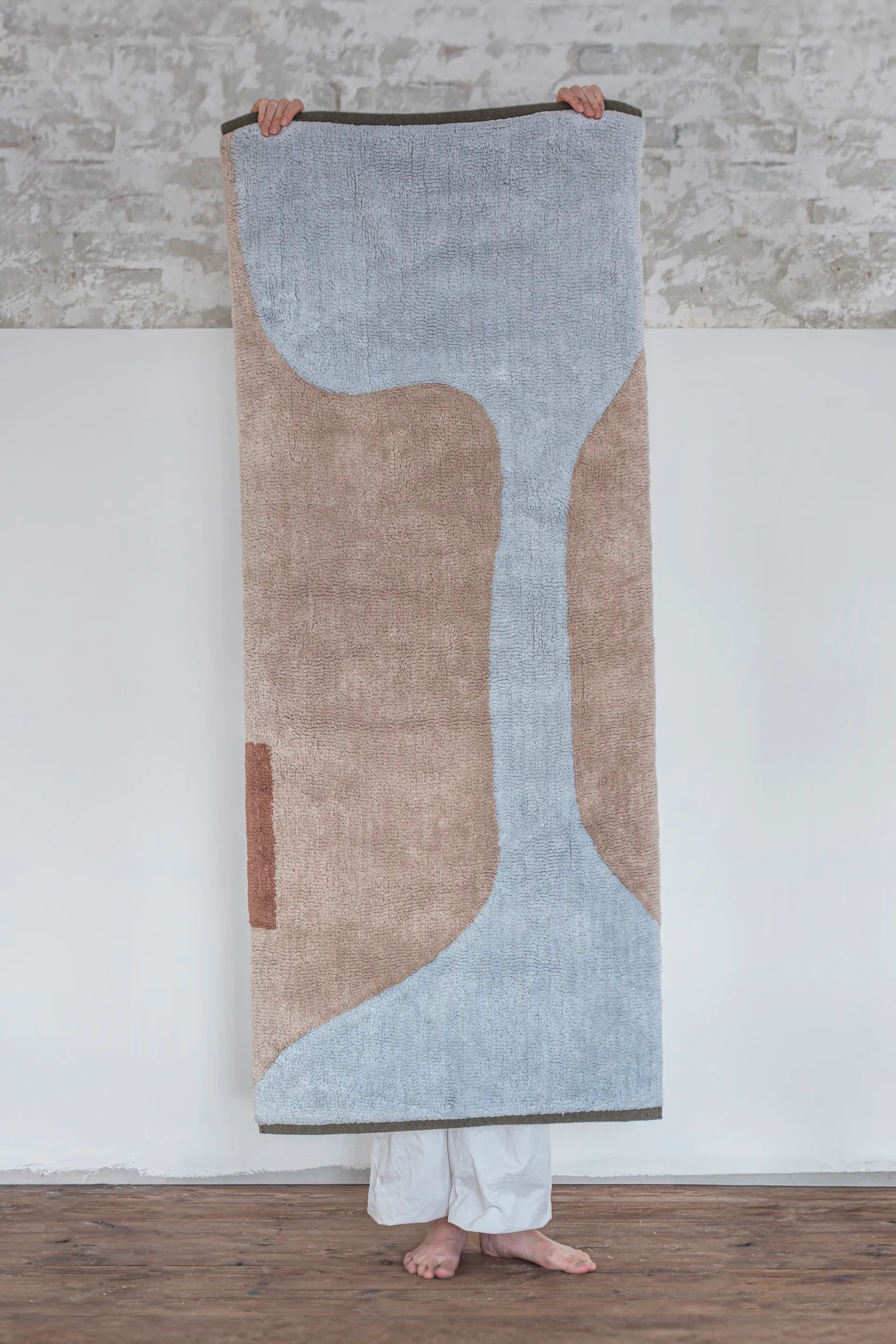 Tapis Figura, Light blue, 70x150 cm Mette Ditmer