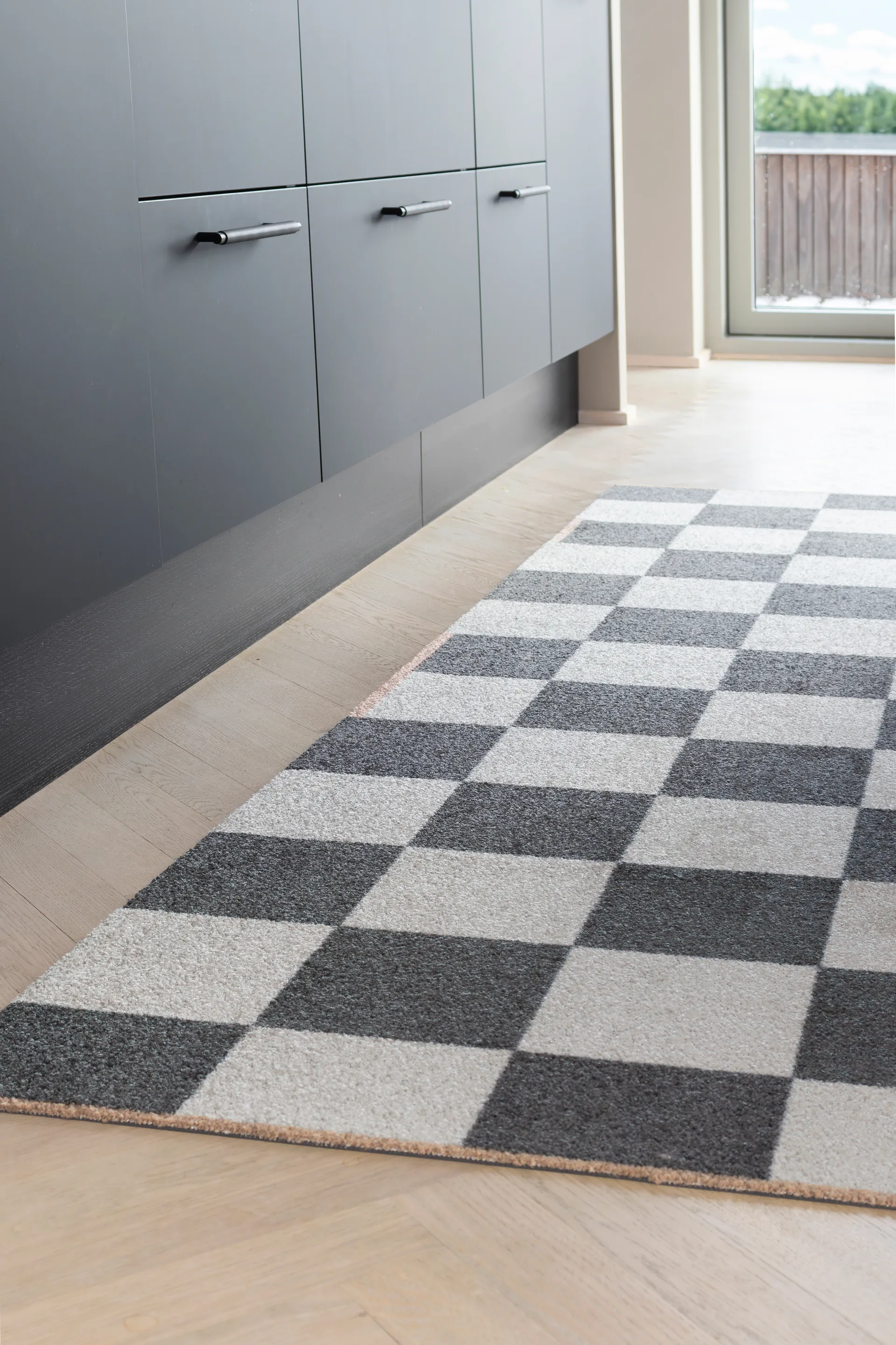 Tapis Square all-round, Dark grey, 77x240 cm Mette Ditmer