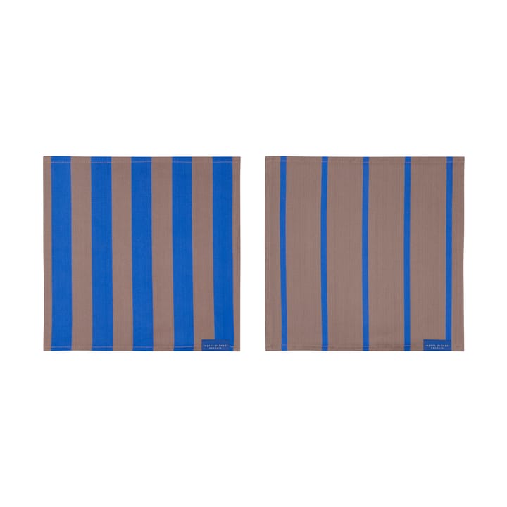 Torchon Stripes 33x33 cm lot de 2 - Blush - Mette Ditmer